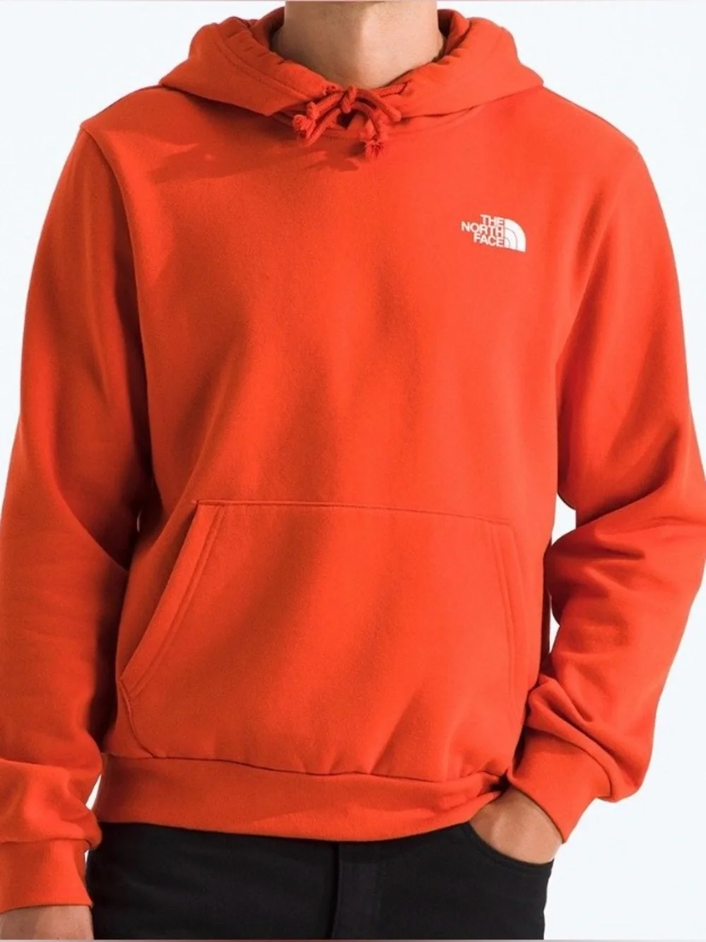 The North Face Men's Orange Evolution Box NSE Sweatshirt Hoodie sz XXL NWT